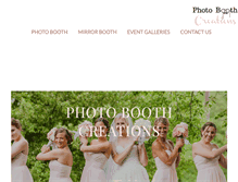 Tablet Screenshot of photoboothcreations.com